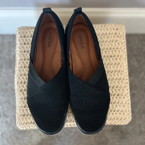 Cobb Hill Black Crossover Penfield Slip-On Sneaker - Women's size 9 - Picture 7 of 8
